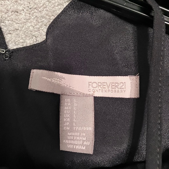 Glamorous Sequined Mini Dress Forever 21 Aqua Black Gold size L - Picture 6 of 6